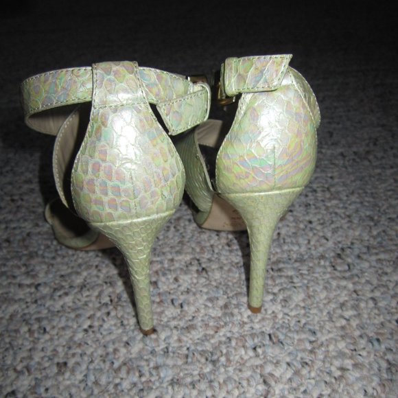 Charles David Iridescent Snakeskin Heels - Picture 8 of 12